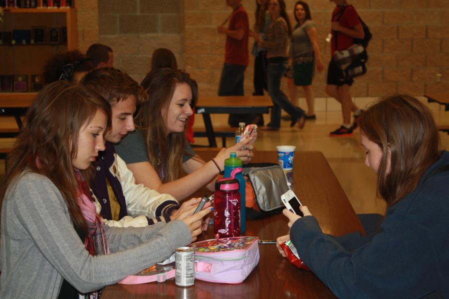 Students at Fair Grove are allowed to use their phone during lunch as well. 