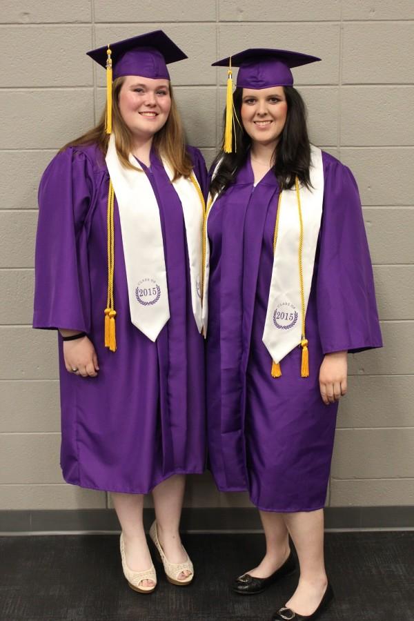 Pictured: Valedictorians Lynsey Rector and Jessica Cobban.