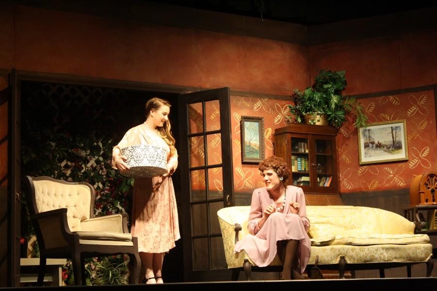 Chauncey Miller and Brent Shelton perform in Here Come the Brides play.