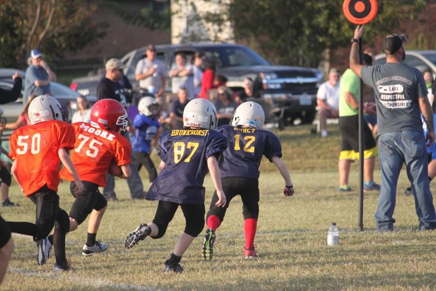 Mighty Mites learn the fundamentals that will prepare them for middle and high school football. 