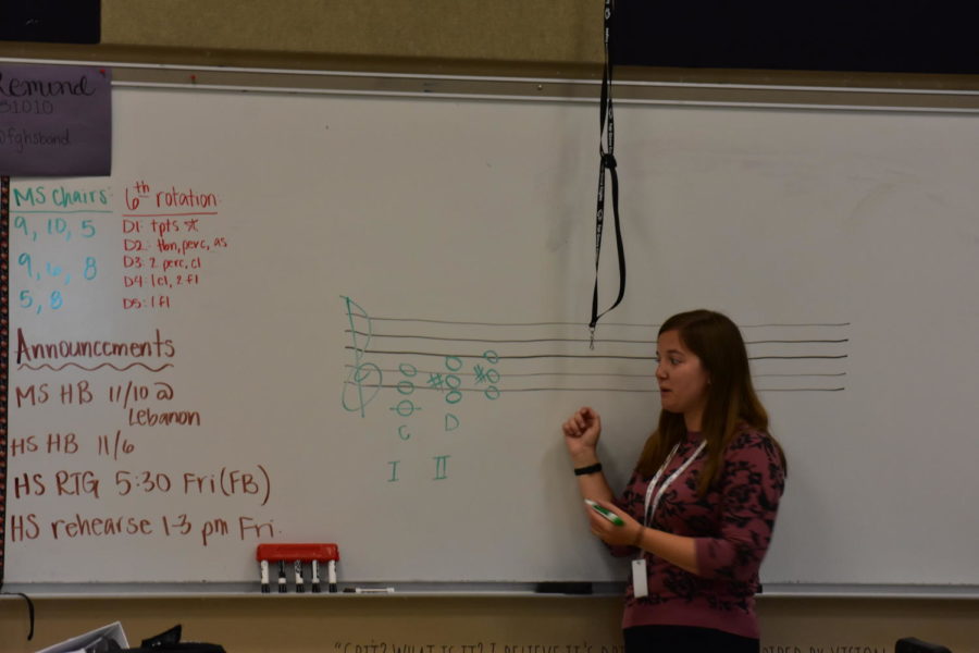 Mrs. Palomo teaches Music  Theory/Appreciation