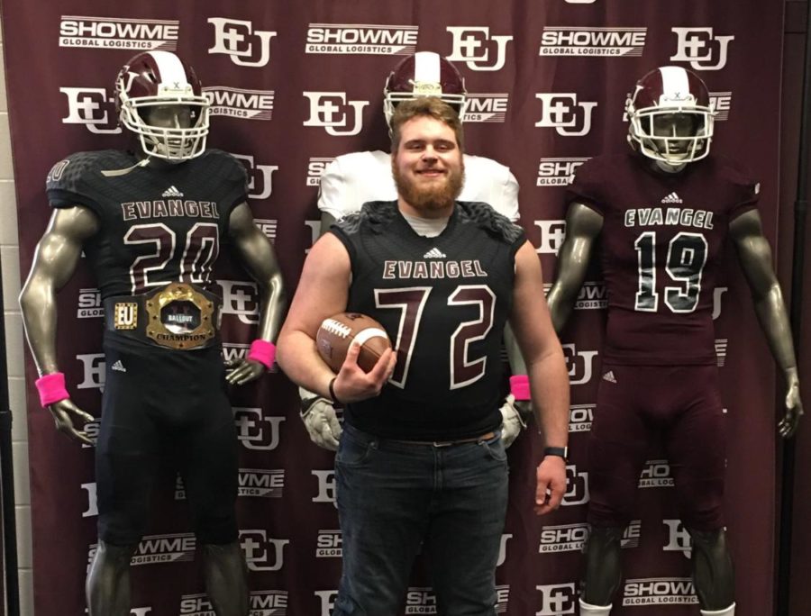 Garrett Love poses in his future jersey. 
Photo provided by Garrett Love