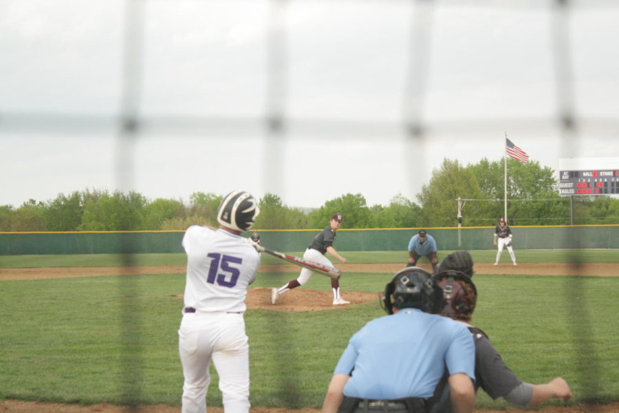 Rhett Hill [12] bats against Strafford in a recent win.