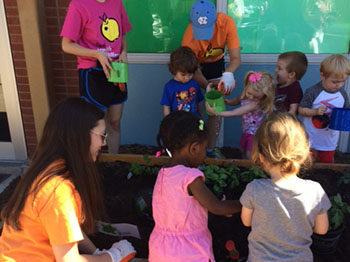 Hopefully both the ISS  and Daycare students will learn how to behave. 

http://www.pointsoflight.org/blog/growing-community-garden-initiative-teen-tackles-hunger-and-obesity-missouri
