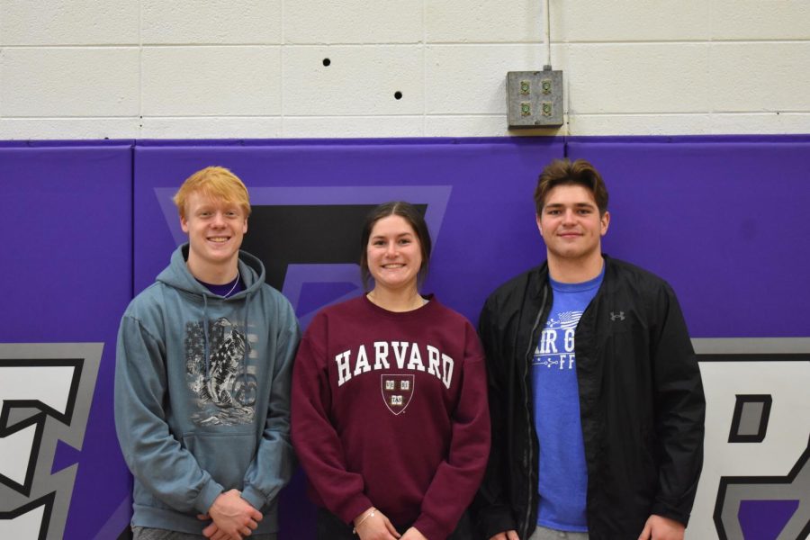 Current members of FBLA. Left to Right: Andrew Faubion (12), Lauren Thomlinson (11), Kyle Fritz (12).