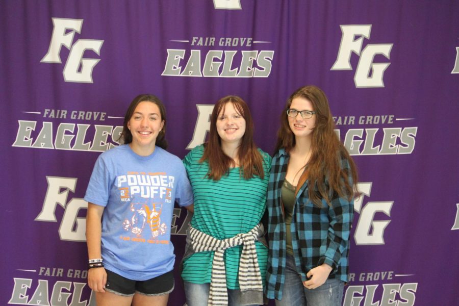 New Fair Grove students; (left to right) Karla Sabata, Kelly Holsteen, Destiny Ewing.