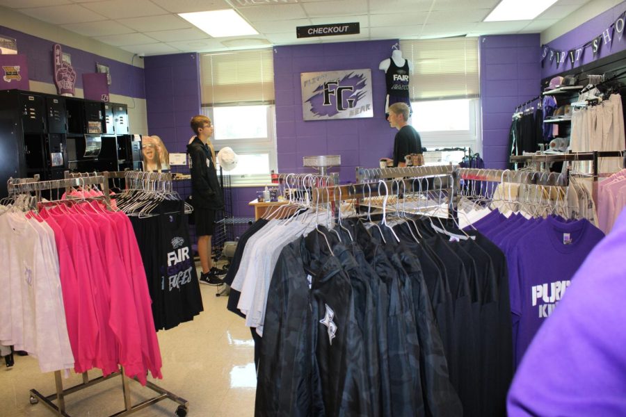 Picture of Flight Gear in The School Store.(Photo taken By Sawyer Haskins)