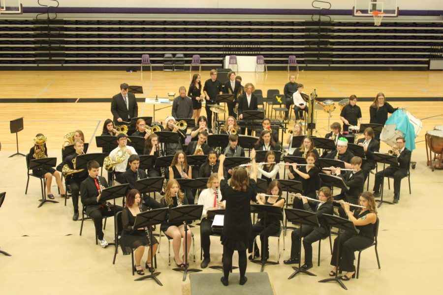 Fair Grove High School Band preforming at their Winter Concert on 12/13. (photo taken by Charlie Harp)