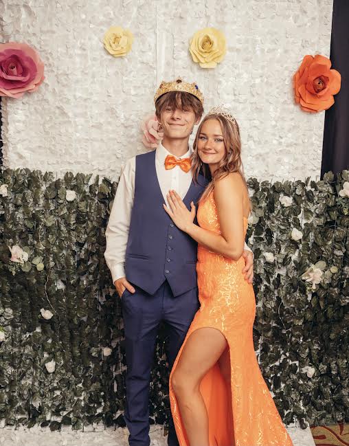 Hadyn hall and Rayann Hupman king and queen picture at prom. (photo sent by Haydn Hall taken by Shannon Alexander with 417 Co.)
