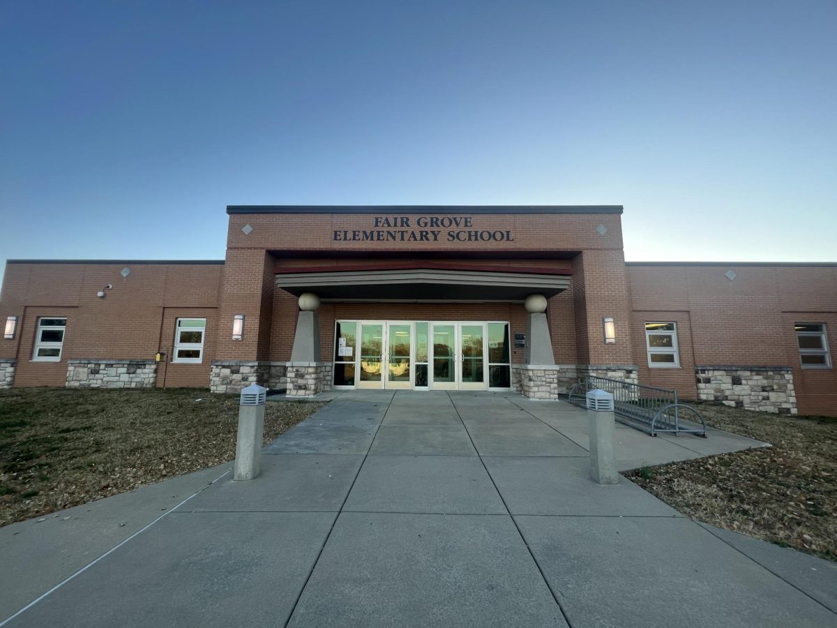 Front of Fair Grove Elementary School where the Eagle Elite Assembly is held.