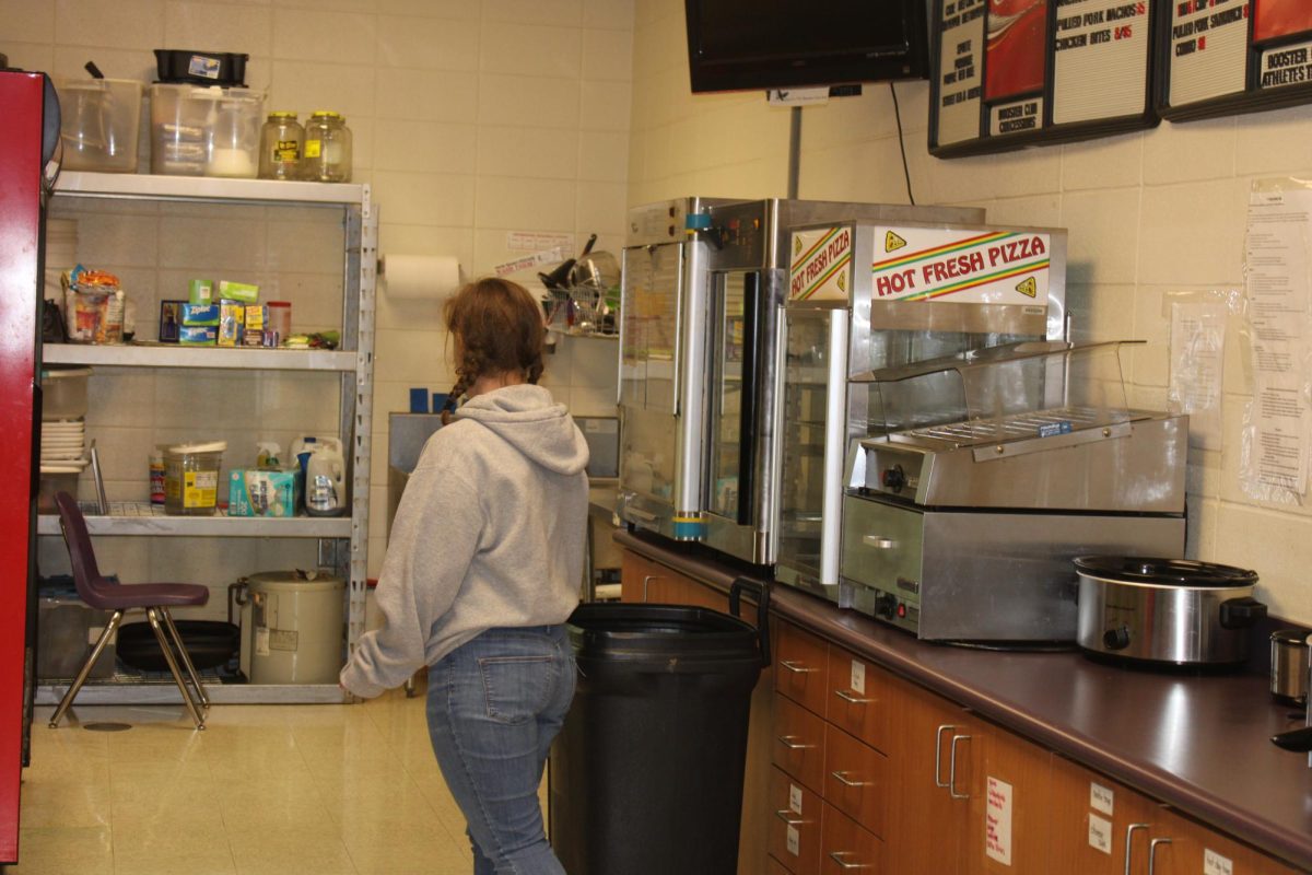 High school students working in the concession stands