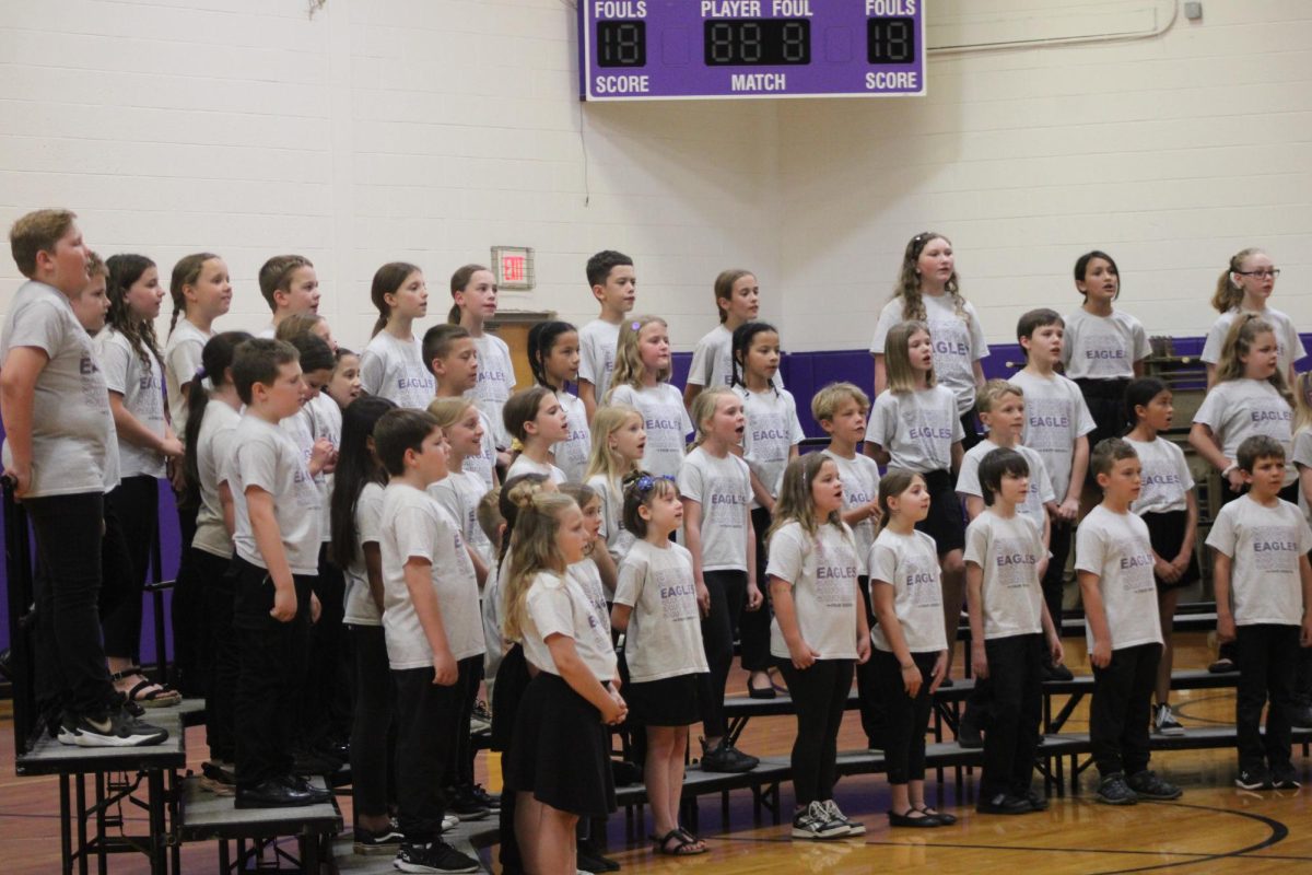 The Singing Eagles performing at their spring concert. 