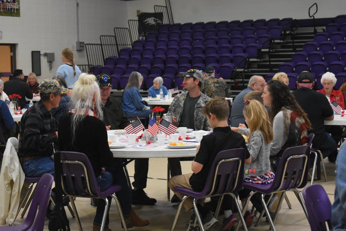 Veterans day assembly breakfast, this is held to show our appreciation for all the veterans who served our country as well as those who are presently serving today. 