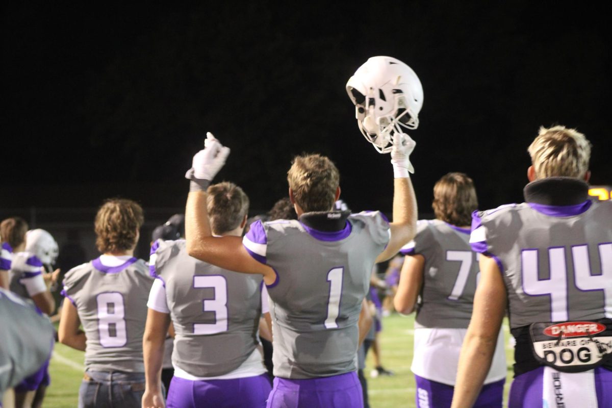 The Fair Grove High Football Team Stepping on Their Home Field Vs. Central
Left to Right: Gage Bailey(11), Wyatt Hallam(10), Spensar Seiger (12), Brock Bruner (12), Cayden Hartnett (11)