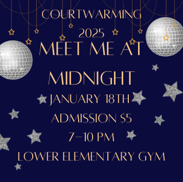 Fair Grove High School Courtwarming Flyer designed by Hannah Schwab, Fair Grove Student Council's publicity chair. 