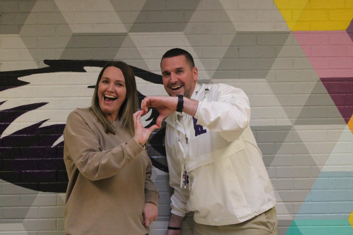 Pictured: Marc and Carrie Green. Mr. Green is the Middle School Principal and Mrs.Green is the Middle School English teacher.