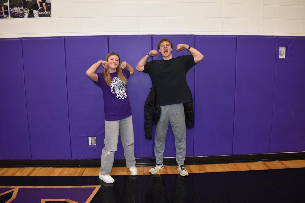 Seniors, Emaley Stallings and Carter Roy, were voted most spirited for their senior superlatives. 