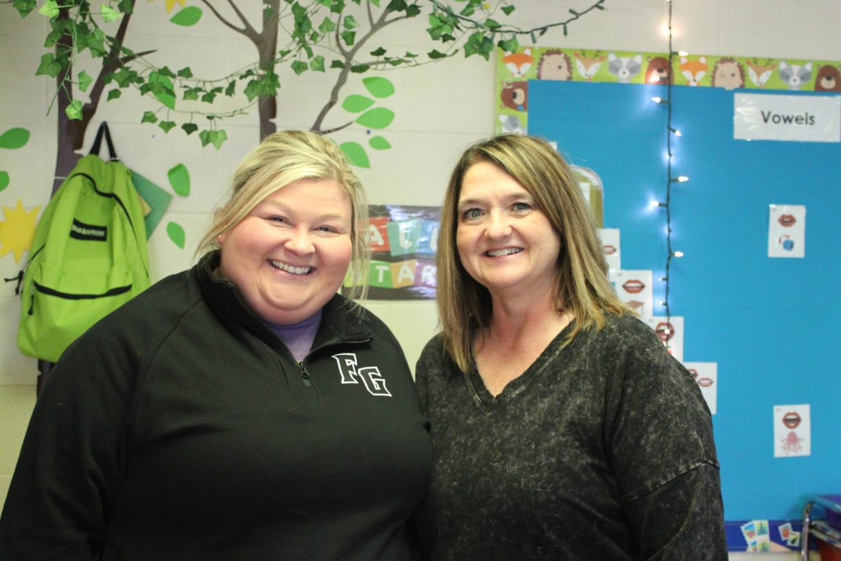  In this photo (from left to right) is Chalise Shockley and Tammy Lucas, of which are the leaders of Parents as Teachers Program (PAT).