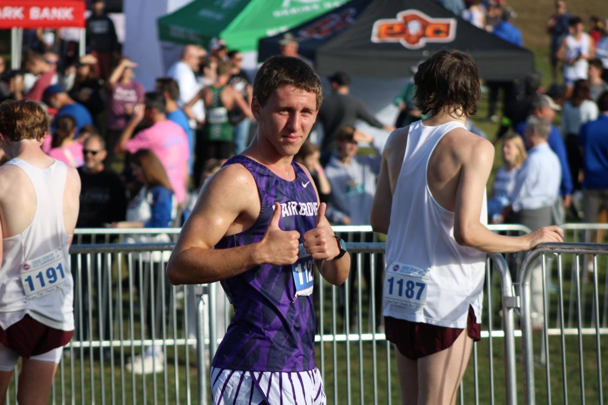 Tyler Whitehead at the Mizzou Cross Country State Meet in Columbia, MO. This meet was made up of some of the best runners in the state.