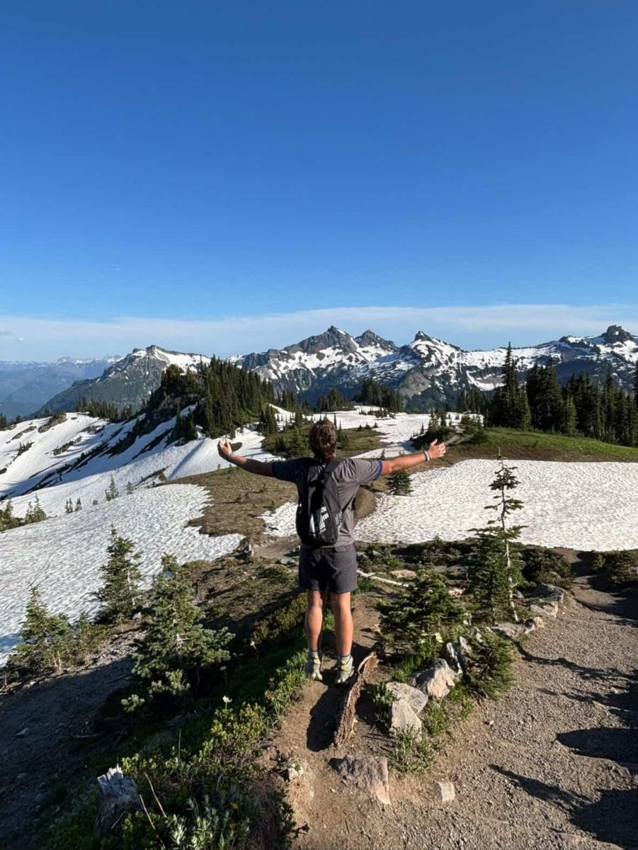 Trey George (10) taking in the view at his trip to Oregon. He went on spring break of 2025. 