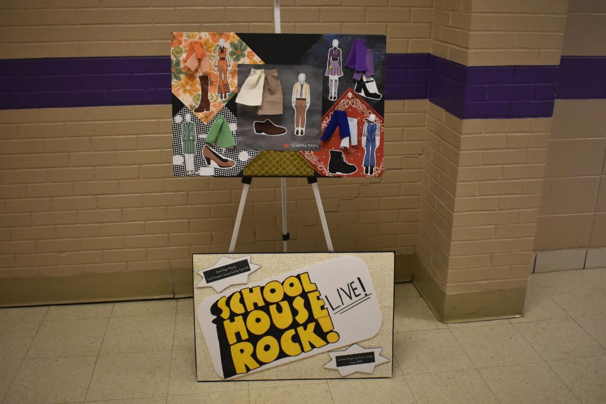 The School House Rock Board is a part of Jenkin's project. She will compete with the board in nationals for the International Thespian Society. 