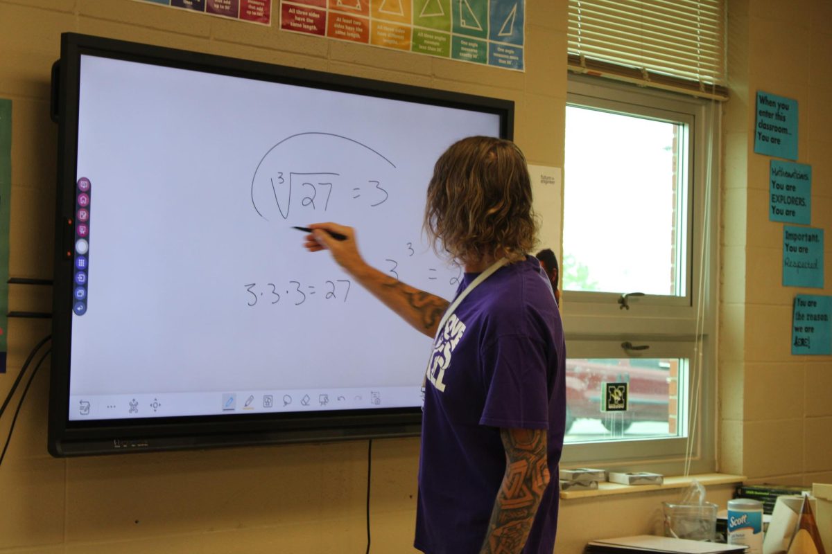 Students were selected to compete in math competitions on April 8,2026, and April 15, 2026. Michael VanCleave, Nikki Kisling, and Susanne Feldman were the teachers who helped students compete. Pictured Michael VanCleave.
