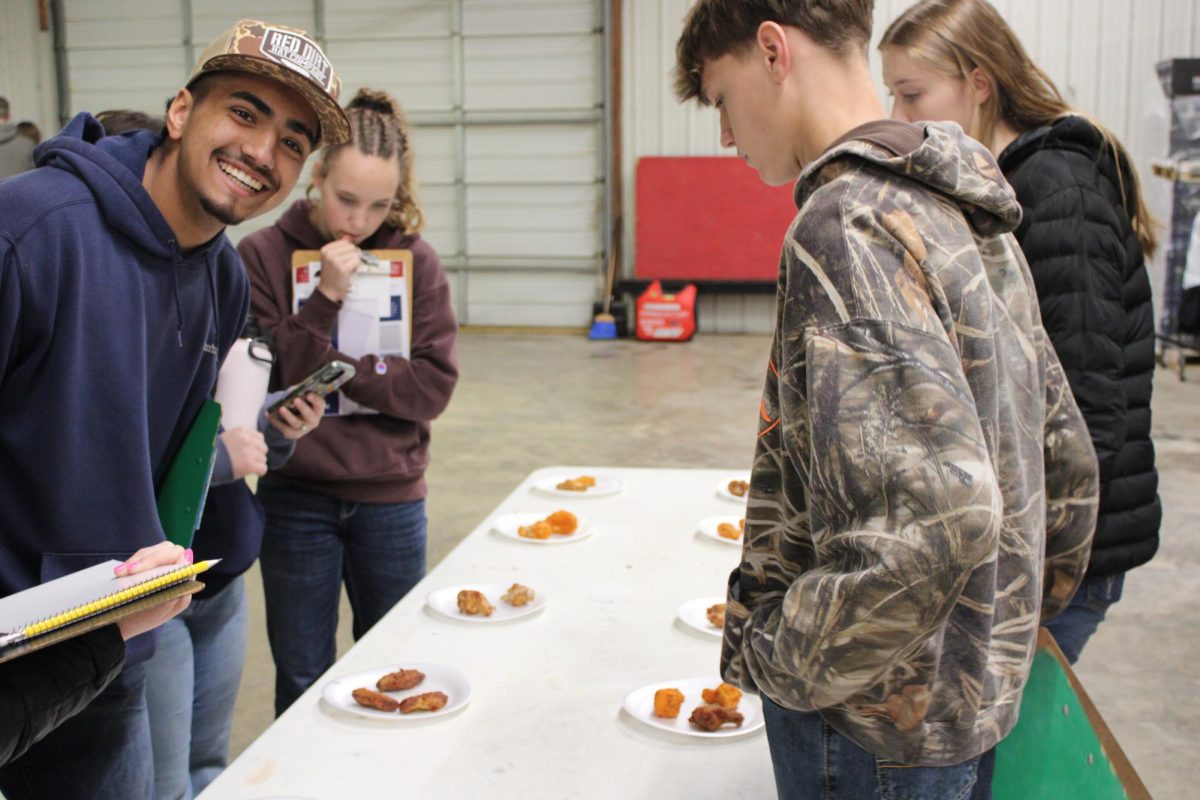 FFA team judging food at a competition. (left to right): Logan Wilson (10), Mackynzi Sekulic (10), Brodie Roy (10), Audrey Johnson (10).